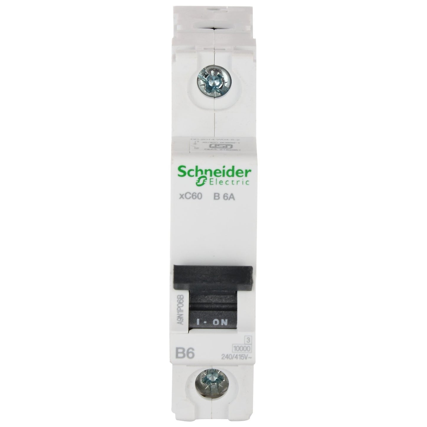 Schneider Electric Polycarbonate Acti 9 6-ampere 1-Pole MCB