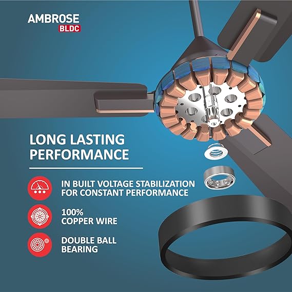 Havells 1200Mm Ambrose Bldc Motor Ceiling Fan