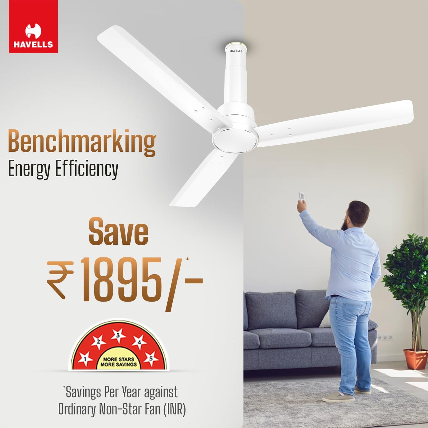Havells 1200mm Elio BLDC Ceiling Fan