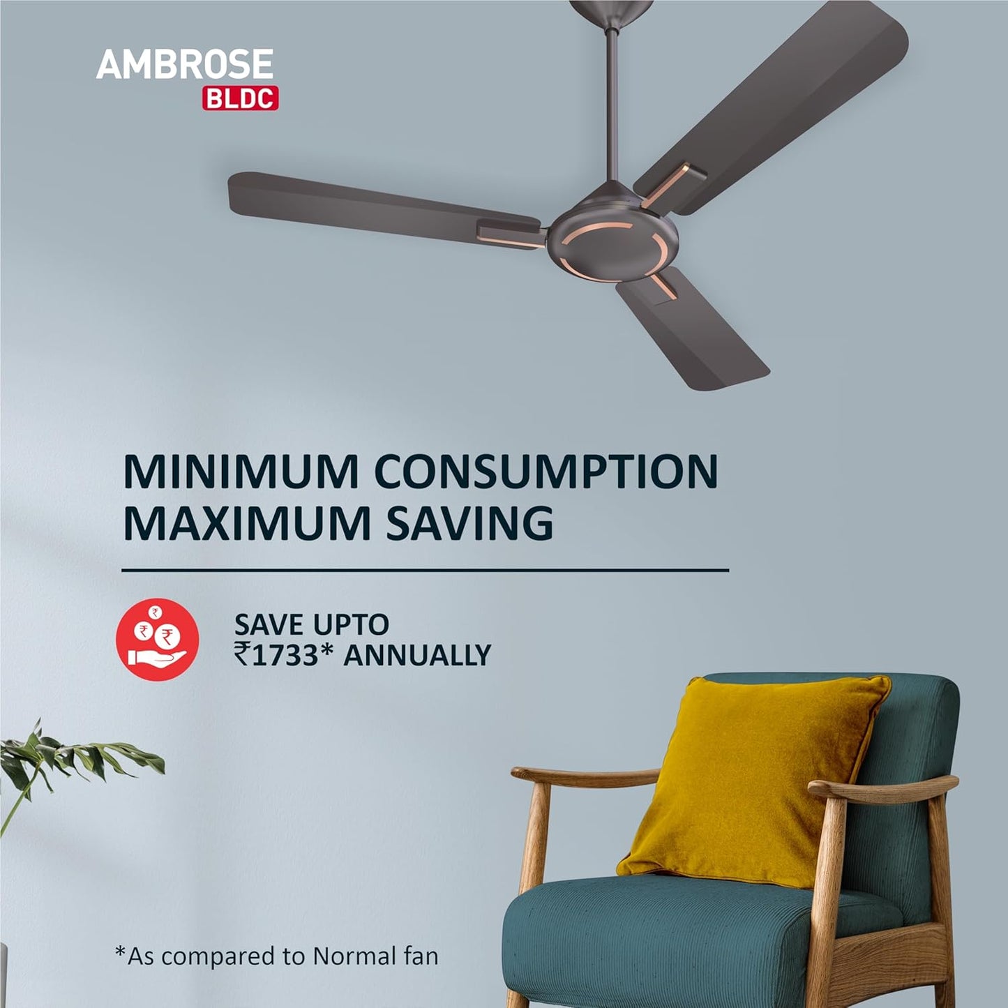 Havells 1200Mm Ambrose Bldc Motor Ceiling Fan