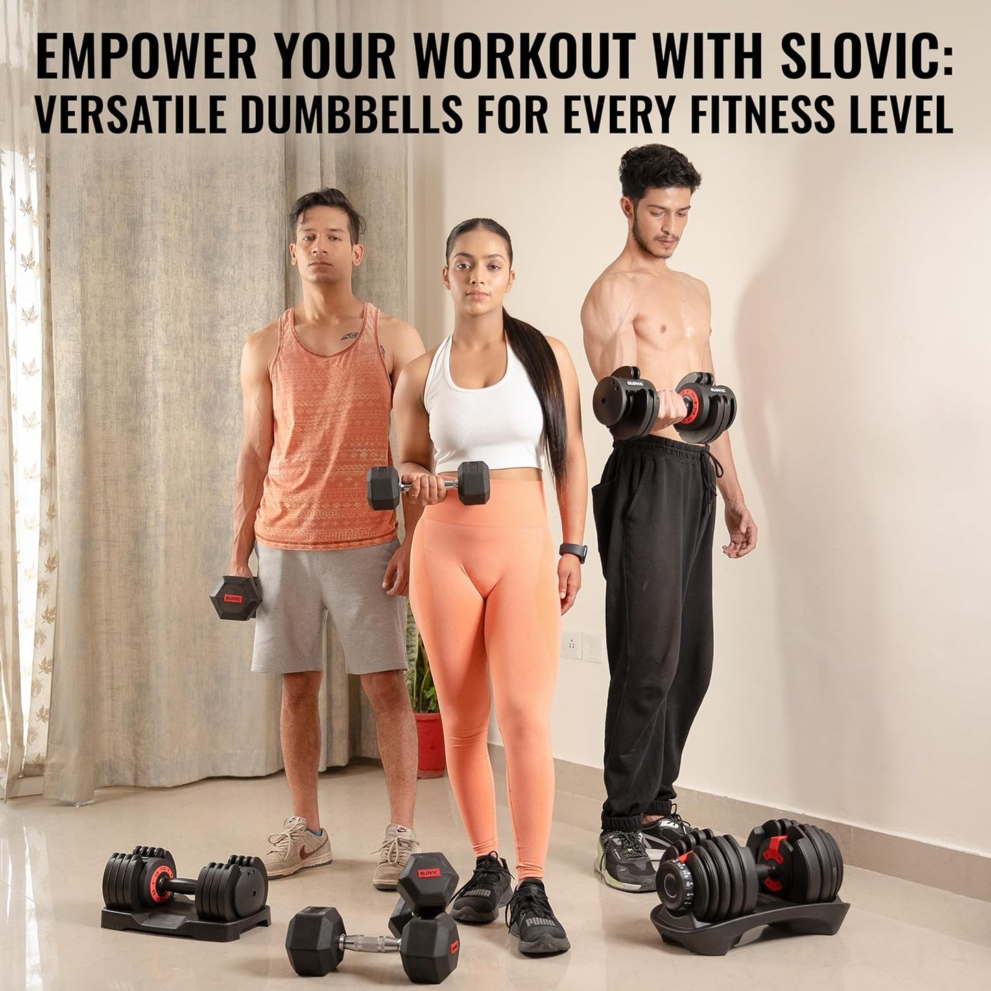 Dumbbells Rubber Insulated Anti Skid